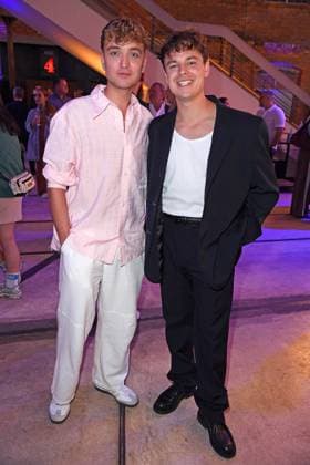 Jonas Wuttke, Loris Zimmerli bei der Deutschlandpremiere der Disney+ Original-Serie CALL MY AGENT BERLIN im Colosseum Kino in Berlin am 08.09.2025