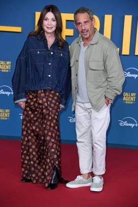 Iris Berben, Moritz Bleibtreu bei der Deutschlandpremiere der Disney+ Original-Serie CALL MY AGENT BERLIN im Colosseum Kino in Berlin am 08.09.2025