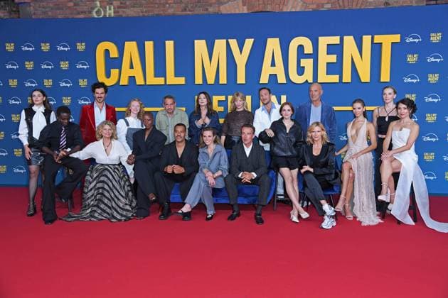 Cast bei der Deutschlandpremiere der Disney+ Original-Serie CALL MY AGENT BERLIN im Colosseum Kino in Berlin am 08.09.2025