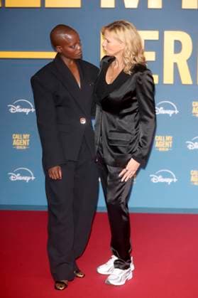 Florence Kasumba und Veronica Ferres bei der Premiere der Disney+ Serie Call My Agent Berlin im Colosseum Kino. Berlin, 08.09.2025
