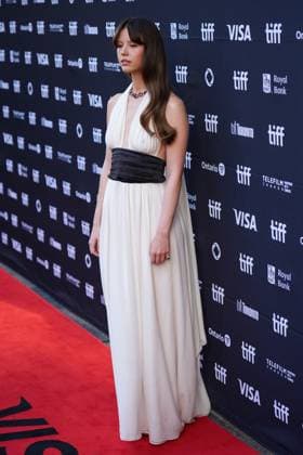 2025 Toronto International Film Festival - Frankenstein TORONTO, CANADA - SEPTEMBER 8 : Mia Goth attends the premiere of ‘Frankenstein’ during the 2025 Toronto International Film Festival at Princess of Wales Theatre in Toronto, Ontario, Canada on September 8, 2025. Mert Alper Dervis Anadolu Ontario Canada. Editorial use only. Please get in touch for any other usage.  Copyright: x2025xAnadoluxMertxAlperxDervisx