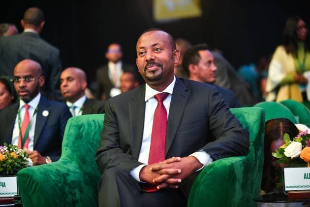 (250908) -- ADDIS ABABA, Sept. 8, 2025 -- Ethiopian Prime Minister Abiy Ahmed attends the Second Africa Climate Summit in Addis Ababa, Ethiopia, on Sept. 8, 2025. African leaders at the Second Africa Climate Summit on Monday called for stronger climate action and partnerships to advance the continent s green development goals. (Photo by Xinhua) ETHIOPIA-ADDIS ABABA-AFRICA CLIMATE SUMMIT MichaelxTewelde 