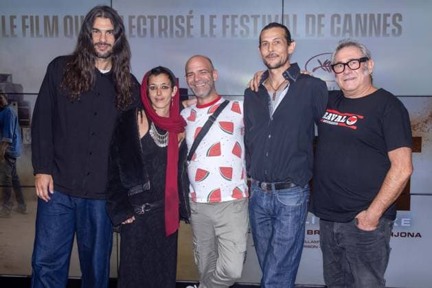 Sirat Premiere - NYC Olivier Laxe (Director), Jade Oukid (actress), Richard Bellamy (actor), Tonin Janvier (Actor), Sergi Lopez (actor) during SIRAT Film s photocall in Paris, France September 8, 2025. Photo by Franck Derouda ABACAPRESS.COM Paris France  Copyright: xFranckxDerouda ABACAx