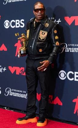 MTV Video Music Awards - Press Room American rapper, producer, and actor Busta Rhymes (Trevor George Smith Jr.), winner of the Rock The Bells Visionary Award poses in the press room at the 2025 MTV Video Music Awards held at UBS Arena on September 7, 2025 in Elmont, Nassau County, New York, United States. Photo by Jorge Estrellado Image Press Agency ABACAPRESS.COM Elmont New York United States  Copyright: xImagexPressxAgency ABACAx