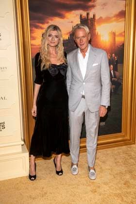 Downton Abbey: The Grand Finale New York Premiere in New York, USA - 08 Sep 2025 (L-R) Sophie Sumner and Daniel Benedict attend Downton Abbey: The Grand Finale New York Premiere at Jazz at Lincoln Center. New York United States Copyright: xRonxAdarx xSOPAxImagesx _radar_downtonabbey_20250908_01732