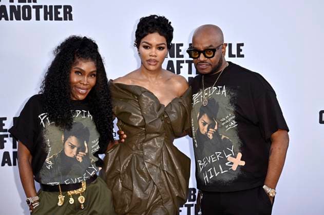 Teyana Taylor mit Gästen bei der Weltpremiere des Kinofilms One Battle After Another im TCL Chinese Theater. Los Angeles, 08.09.2025