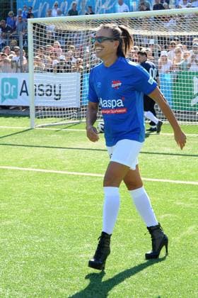 Jorge Gonzalez. Benefiz-Fußballspiel KICKEN MIT HERZ, das Duell Promis gegen Ärzte für den guten Zweck im Stadion Hoheluft (SC Victoria Hamburg). Hamburg, 07.09.2025 Bitte Bildunterschrift : IMAGO Michael Wigglesworth