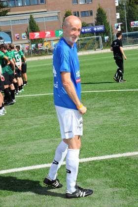 Peter Lohmeyer. Benefiz-Fußballspiel KICKEN MIT HERZ, das Duell Promis gegen Ärzte für den guten Zweck im Stadion Hoheluft (SC Victoria Hamburg). Hamburg, 07.09.2025 Bitte Bildunterschrift : IMAGO Michael Wigglesworth