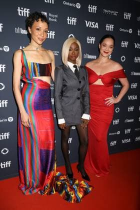 50eme Festival du Film de Toronto September 8, 2025 50th Toronto International Film Festival Red carpet of the film Dust to dreams Eku Edewor, Constance Olatdunde and Atlanta Bridget Johnson 448466 2025 09 08 Toronto Canada  Copyright: xIsabellexVautierx xStarfacex STAR_448466_131