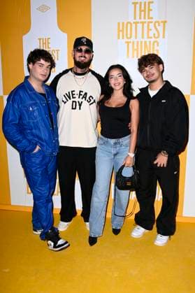 Lucca Brand , Mike Heiter, Leyla Heiter und Sinan Movez beim Sol de Janeiro Influencer Event in den Atelier Gardens. Berlin, 08.09.2025