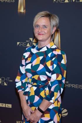 Ellen EHNI, WDR Chefredakteurin, Roter Teppich, Red Carpet Show, Ankunft, arrival, Verleihung des Deutschen Fernsehpreises, Die Nacht der Kreativen - Der Deutsche Fernsehpreis 2025, Deutscher Fernsehpreis 2025 in der Flora Koeln, am 09.09.2025.
