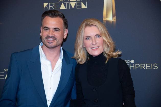 Maria FURTWAENGLER, Schauspielerin, Furtwängler, Christoph PELLANDER, Produzent Degeto, Roter Teppich, Red Carpet Show, Ankunft, arrival, Verleihung des Deutschen Fernsehpreises, Die Nacht der Kreativen - Der Deutsche Fernsehpreis 2025, Deutscher Fernsehpreis 2025 in der Flora Koeln, am 09.09.2025.
