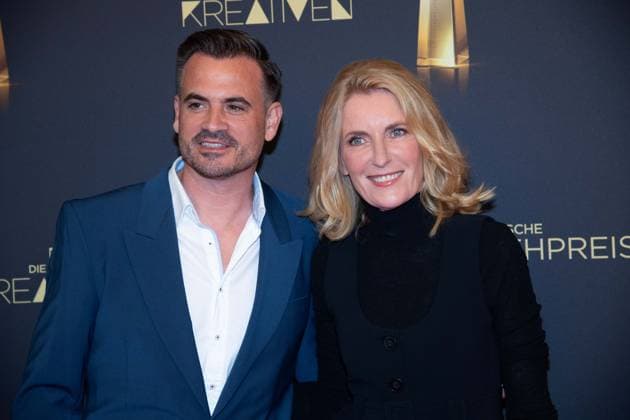 Maria FURTWAENGLER, Schauspielerin, Furtwängler, Christoph PELLANDER, Produzent Degeto, Roter Teppich, Red Carpet Show, Ankunft, arrival, Verleihung des Deutschen Fernsehpreises, Die Nacht der Kreativen - Der Deutsche Fernsehpreis 2025, Deutscher Fernsehpreis 2025 in der Flora Koeln, am 09.09.2025.