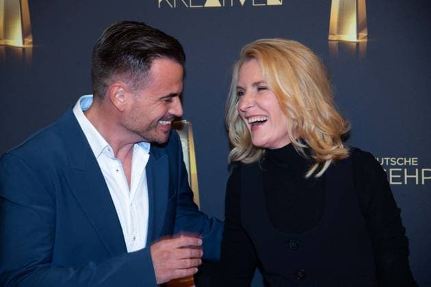 Maria FURTWAENGLER, Schauspielerin, Furtwängler, Christoph PELLANDER, Produzent Degeto, Roter Teppich, Red Carpet Show, Ankunft, arrival, Verleihung des Deutschen Fernsehpreises, Die Nacht der Kreativen - Der Deutsche Fernsehpreis 2025, Deutscher Fernsehpreis 2025 in der Flora Koeln, am 09.09.2025.