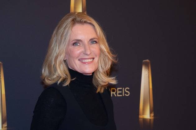 Maria FURTWAENGLER, Schauspielerin, Furtwängler, Roter Teppich, Red Carpet Show, Ankunft, arrival, Verleihung des Deutschen Fernsehpreises, Die Nacht der Kreativen - Der Deutsche Fernsehpreis 2025, Deutscher Fernsehpreis 2025 in der Flora Koeln, am 09.09.2025.
