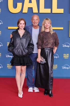 08.09.2025, Emilia Schüle, Heiner Lauterbach und Heike Makatsch zur Premiere von Call My Agent: Berlin, Colosseum Kino, Berlin, Berlin