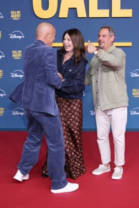 08.09.2025 Heiner Lauterbach, Iris Berben und Moritz Bleibtreu, zur Premiere von Call My Agent: Berlin, Colosseum Kino, Berlin, Berlin