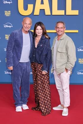 08.09.2025 Heiner Lauterbach, Iris Berben und Moritz Bleibtreu, zur Premiere von Call My Agent: Berlin, Colosseum Kino, Berlin, Berlin