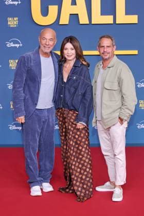 08.09.2025 Heiner Lauterbach, Iris Berben und Moritz Bleibtreu, zur Premiere von Call My Agent: Berlin, Colosseum Kino, Berlin, Berlin