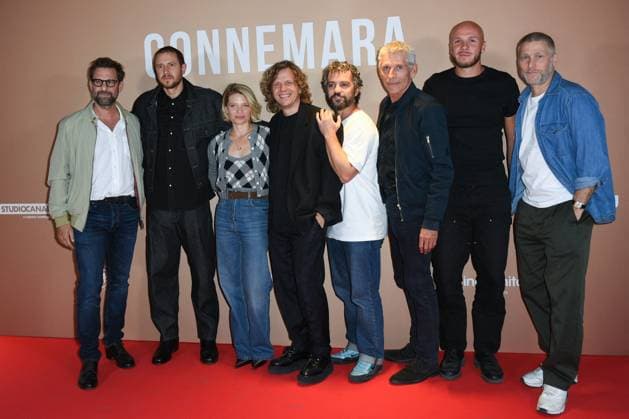 Connemara Premiere Nicolas Mathieu, Bastien Bouillon, Melanie Thierry, Alex Lutz, Bruno Sanches, Jacques Gamblin, Alexandre Auvergne and guest attending the Connemara Premiere at the Pathe Wepler in Paris, France on September 09, 2025. Photo by Aurore Marechal ABACAPRESS.COM Paris France  Copyright: xMarechalxAurore ABACAx
