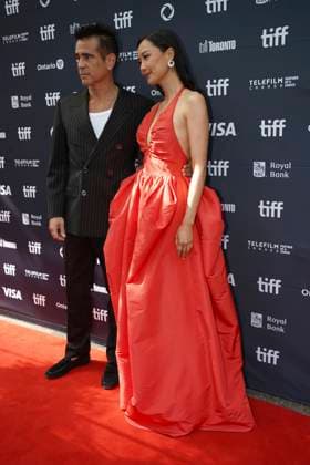 September 9, 2025, Toronto, Ontario, Canada: (L-R) Colin Farrell and Fala Chen attend the red carpet for the Ã¢â‚¬ËœBallad of a Small PlayerÃ¢â‚¬â ¢ premiere during the 2025 Toronto International Film Festival at The Princess of Wales Theatre. on September 9, 2025 in Toronto, Canada. Toronto Canada - ZUMAe321 20250909_zea_e321_069 Copyright: xLeonardoxRamirezx