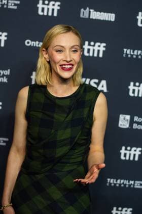 September 9, 2025, Toronto, On, Canada: Sarah Gadon arrives on the red carpet for Wayward at the Toronto International Film Festival in Toronto on Tuesday, September 9, 2025. Toronto Canada  - ZUMAc35_ 20250909_zaf_c35_116 Copyright: xLauraxProctorx