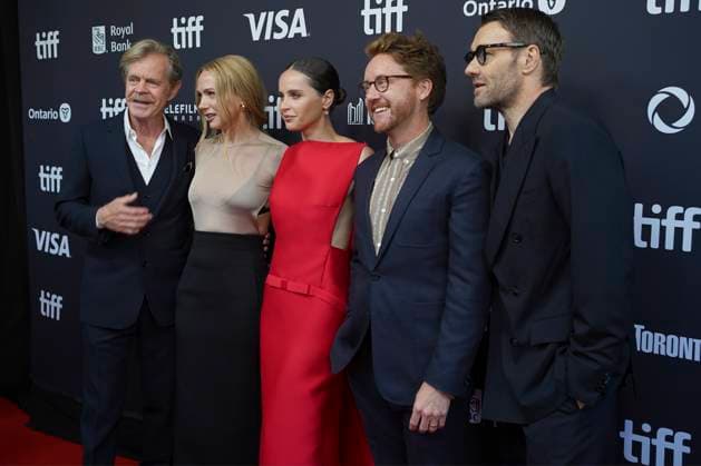 September 9, 2025, Toronto, Ontario, Canada: (L-R) William H. Macy, Kerry Condon, Felicity Jones, Clint Bentley and Joel Edgerton attend the red carpet for the Ã¢â‚¬ËœTrain DreamsÃ¢â‚¬â ¢ premiere during the 2025 Toronto International Film Festival at Royal Alexandra Theatre. on September 9, 2025 in Toronto, Canada. Toronto Canada - ZUMAe321 20250909_zea_e321_268 Copyright: xLeonardoxRamirezx