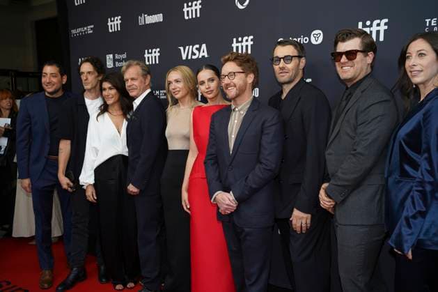 September 9, 2025, Toronto, Ontario, Canada: (L-R) William H. Macy, Kerry Condon, Felicity Jones, Clint Bentley and Joel Edgerton attend the red carpet for the Ã¢â‚¬ËœTrain DreamsÃ¢â‚¬â ¢ premiere during the 2025 Toronto International Film Festival at Royal Alexandra Theatre. on September 9, 2025 in Toronto, Canada. Toronto Canada - ZUMAe321 20250909_zea_e321_317 Copyright: xLeonardoxRamirezx