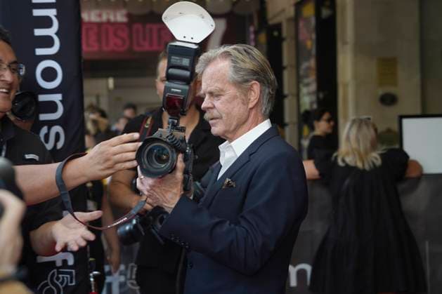 September 9, 2025, Toronto, Ontario, Canada: William H. Macy holds a camera during the red carpet for the Ã¢â‚¬ËœTrain DreamsÃ¢â‚¬â ¢ premiere during the 2025 Toronto International Film Festival at Royal Alexandra Theatre. on September 9, 2025 in Toronto, Canada. Toronto Canada - ZUMAe321 20250909_zea_e321_332 Copyright: xLeonardoxRamirezx