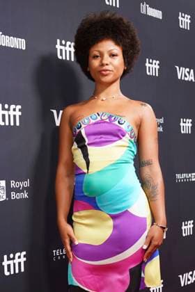 September 9, 2025, Toronto, Ontario, Canada: Myha la Herrold attends the red carpet for the Ã¢â‚¬ËœSwipedÃ¢â‚¬â ¢ premiere during the 2025 Toronto International Film Festival at Roy Thomson Hall. on September 9, 2025 in Toronto, Canada. Toronto Canada - ZUMAe321 20250909_zea_e321_443 Copyright: xLeonardoxRamirezx