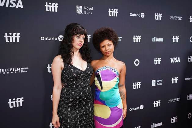 September 9, 2025, Toronto, Ontario, Canada: (L-R) Mary Neely and Myha la Herrold attend the red carpet for the Ã¢â‚¬ËœSwipedÃ¢â‚¬â ¢ premiere during the 2025 Toronto International Film Festival at Roy Thomson Hall. on September 9, 2025 in Toronto, Canada. Toronto Canada - ZUMAe321 20250909_zea_e321_420 Copyright: xLeonardoxRamirezx