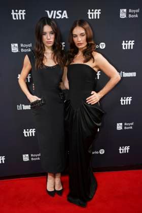 September 9, 2025, Toronto, Ontario, Canada: (L-R) Gala Gordon and Lily James attend the red carpet for the Ã¢â‚¬ËœSwipedÃ¢â‚¬â ¢ premiere during the 2025 Toronto International Film Festival at Roy Thomson Hall. on September 9, 2025 in Toronto, Canada. Toronto Canada - ZUMAe321 20250909_zea_e321_422 Copyright: xLeonardoxRamirezx