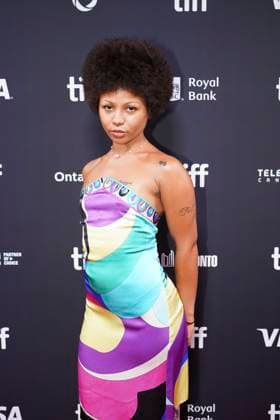 September 9, 2025, Toronto, Ontario, Canada: Myha la Herrold attends the red carpet for the Ã¢â‚¬ËœSwipedÃ¢â‚¬â ¢ premiere during the 2025 Toronto International Film Festival at Roy Thomson Hall. on September 9, 2025 in Toronto, Canada. Toronto Canada - ZUMAe321 20250909_zea_e321_423 Copyright: xLeonardoxRamirezx