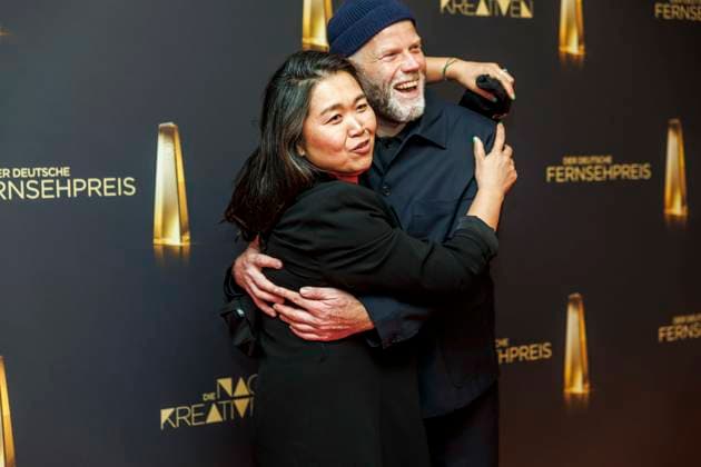 abb Jieun Yi, Tim Kuhn Beste Kamera Fiktion zu Gast auf dem roten Teppich bei der Nacht der Kreativen - Der Deutsche Fernsehpreis 2025 in der Flora am 09.09.2025 in Koeln NRW Deutschland
