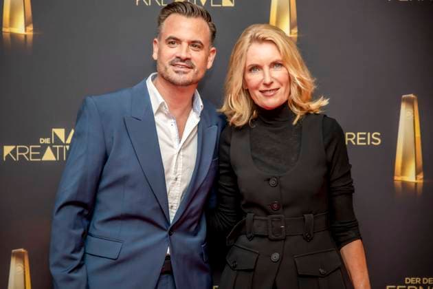 abb Filmproduzent Christoph Pellander Degeto und Schauspielerin Maria Furtwaengler zu Gast auf dem roten Teppich bei der Nacht der Kreativen - Der Deutsche Fernsehpreis 2025 in der Flora am 09.09.2025 in Koeln NRW Deutschland