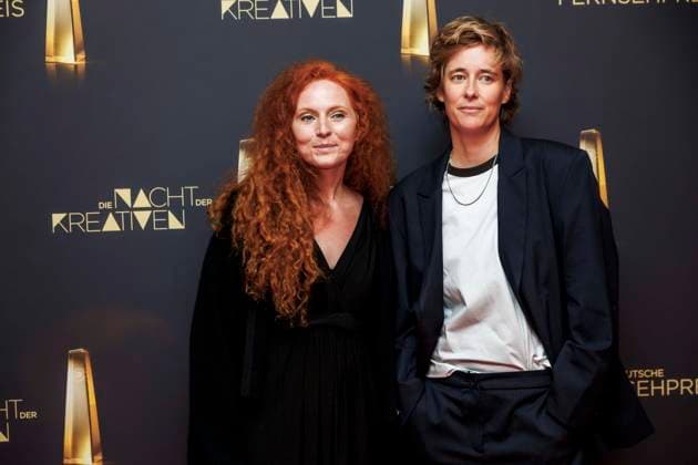 abb AMartina Eisenreich Beste Musik Fiktion Pia Strietmann Beste Regie Fiktion zu Gast auf dem roten Teppich bei der Nacht der Kreativen - Der Deutsche Fernsehpreis 2025 in der Flora am 09.09.2025 in Koeln NRW Deutschland
