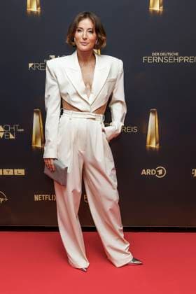 abb Jeannine Michaelsen Moderatorin zu Gast auf dem roten Teppich bei der Nacht der Kreativen - Der Deutsche Fernsehpreis 2025 in der Flora am 09.09.2025 in Koeln NRW Deutschland