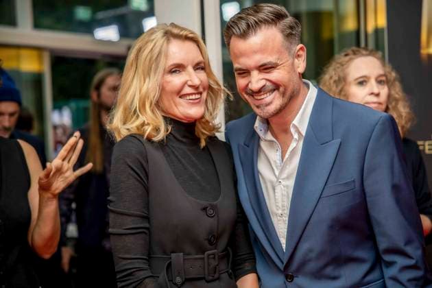 abb Filmproduzent Christoph Pellander Degeto und Schauspielerin Maria Furtwaengler zu Gast auf dem roten Teppich bei der Nacht der Kreativen - Der Deutsche Fernsehpreis 2025 in der Flora am 09.09.2025 in Koeln NRW Deutschland