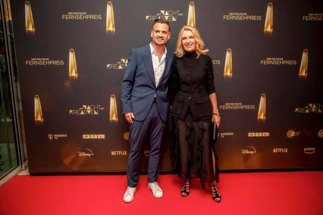 abb Filmproduzent Christoph Pellander Degeto und Schauspielerin Maria Furtwaengler zu Gast auf dem roten Teppich bei der Nacht der Kreativen - Der Deutsche Fernsehpreis 2025 in der Flora am 09.09.2025 in Koeln NRW Deutschland