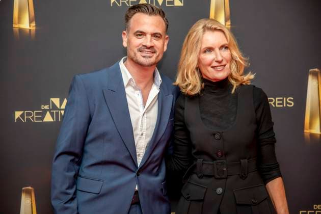 abb Filmproduzent Christoph Pellander Degeto und Schauspielerin Maria Furtwaengler zu Gast auf dem roten Teppich bei der Nacht der Kreativen - Der Deutsche Fernsehpreis 2025 in der Flora am 09.09.2025 in Koeln NRW Deutschland