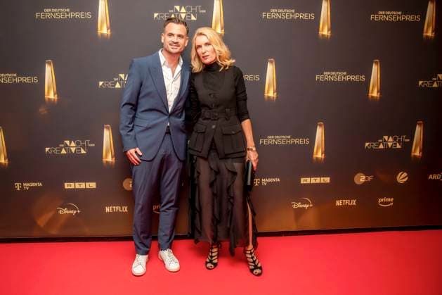 abb Filmproduzent Christoph Pellander Degeto und Schauspielerin Maria Furtwaengler zu Gast auf dem roten Teppich bei der Nacht der Kreativen - Der Deutsche Fernsehpreis 2025 in der Flora am 09.09.2025 in Koeln NRW Deutschland
