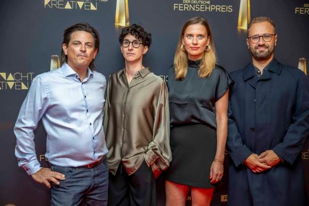 abb Andreas Menn, Andrea Pek, Friederike Hohmuth, Christoph Otto zu Gast auf dem roten Teppich bei der Nacht der Kreativen - Der Deutschen Fernsehpreis 2025 in der Flora am 09.09.2025 in Koeln NRW Deutschland