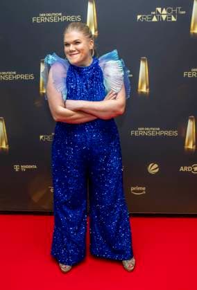 abb Gisa Flake Schauspielerin zu Gast auf dem roten Teppich bei der Nacht der Kreativen - Der Deutsche Fernsehpreis 2025 in der Flora am 09.09.2025 in Koeln NRW Deutschland