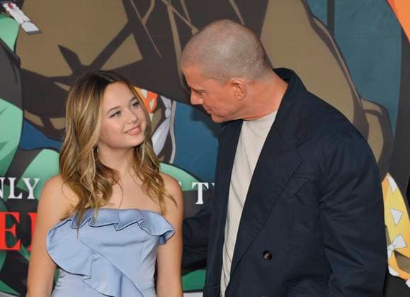 Cast member Channing Tatum and his daughter Everly attend the premiere of the animated motion picture fantasy thriller Demon Slayer at the TCL Chinese Theatre in the Hollywood section of Los Angeles on Tuesday, September 9, 2025.  LAP2025090931 JIMxRUYMEN