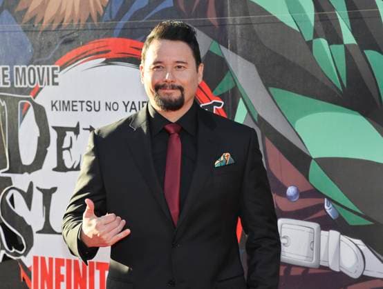 Cast member Johnny Yong Bosch attends the premiere of the animated motion picture fantasy thriller Demon Slayer at the TCL Chinese Theatre in the Hollywood section of Los Angeles on Tuesday, September 9, 2025.  LAP2025090945 JIMxRUYMEN