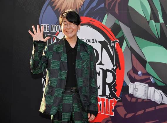 Cast member Natsuki Hanae attends the premiere of the animated motion picture fantasy thriller Demon Slayer: Kimetsu no Yaibi Infinity Castle at the TCL Chinese Theatre in the Hollywood section of Los Angeles on Tuesday, September 9, 2025.  LAP2025090934 JIMxRUYMEN