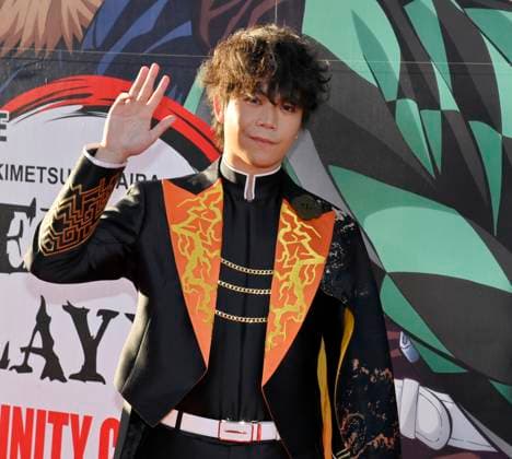 Cast member Aleks Le attends the premiere of the animated motion picture fantasy thriller Demon Slayer: Kimetsu no Yaibi Infinity Castle at the TCL Chinese Theatre in the Hollywood section of Los Angeles on Tuesday, September 9, 2025.  LAP2025090943 JIMxRUYMEN