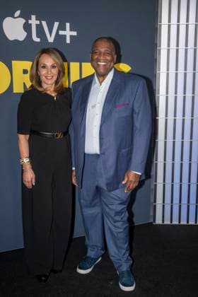 September 9, 2025, New York, United States: (L-R) Rosanna Scotto and Curt Menefee attend The Morning Show Season 4 New York Premiere at Museum of Modern Art. New York United States - ZUMAs197 20250909_aaa_s197_184 Copyright: xRonxAdarx