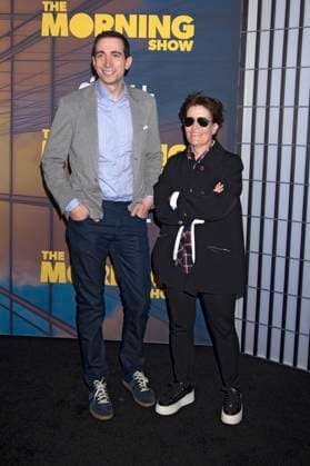 Kara Swisher mit Gast bei der Premiere der 4. Staffel der Apple TV+ Serie The Morning Show im Museum of Modern Art. New York, 09.09.2025