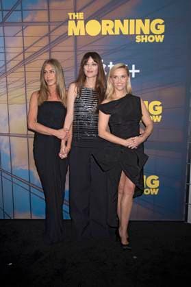 Jennifer Aniston, Marion Cotillard und Reese Witherspoon bei der Premiere der 4. Staffel der Apple TV+ Serie The Morning Show im Museum of Modern Art. New York, 09.09.2025